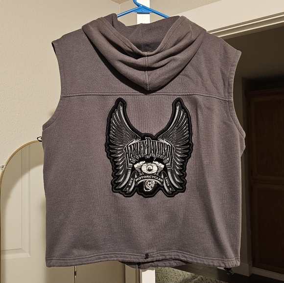 Men's Harley-Davidson jacket with zip in liner sz Med - Picture 9 of 11